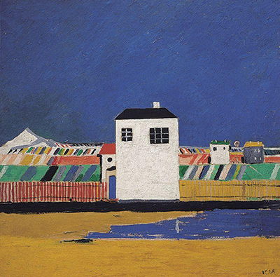 Landscape with a White House Kazimir Malevich